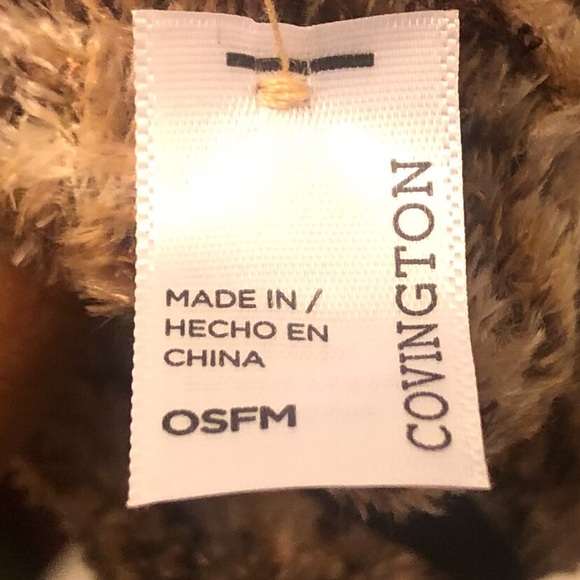 NWT COVINGTON Animal Print Fingerless Gloves - Picture 4 of 5